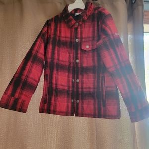 Kids Columbia plaid jacket.